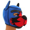 Kinky Puppy Cagoule Puppy Fox Néoprène Bleu-Rouge